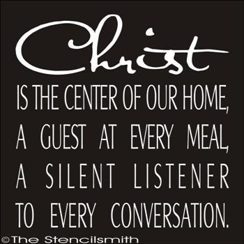 1771 - Christ is the center of our home - The Stencilsmith