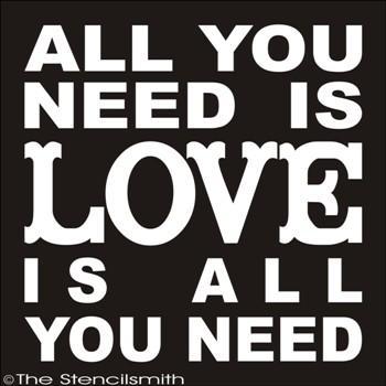 1777 - ALL YOU NEED IS LOVE - The Stencilsmith