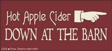 177 - Hot Apple Cider Down at the Barn - The Stencilsmith