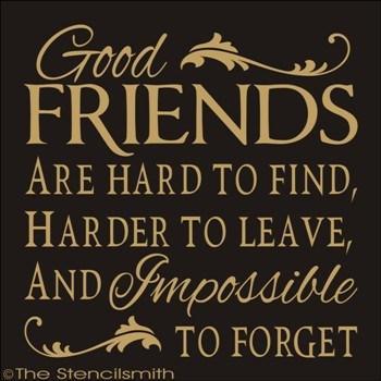 1818 - Good Friends are hard to find - The Stencilsmith