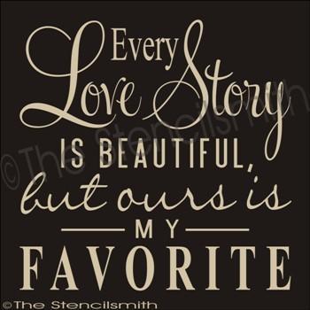 1843 - Every Love Story is beautiful - The Stencilsmith