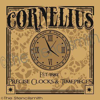 1934 - Cornelius clocks & timepieces - The Stencilsmith