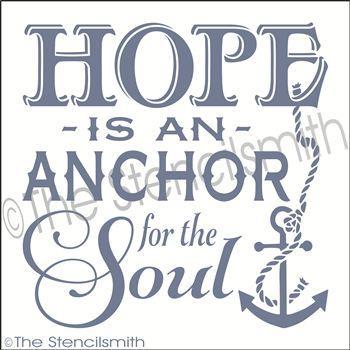 1939 - Hope is an anchor for the soul - The Stencilsmith