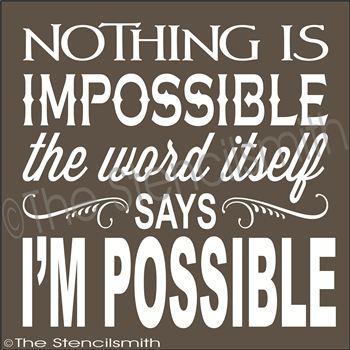 1946 - Nothing is impossible - The Stencilsmith