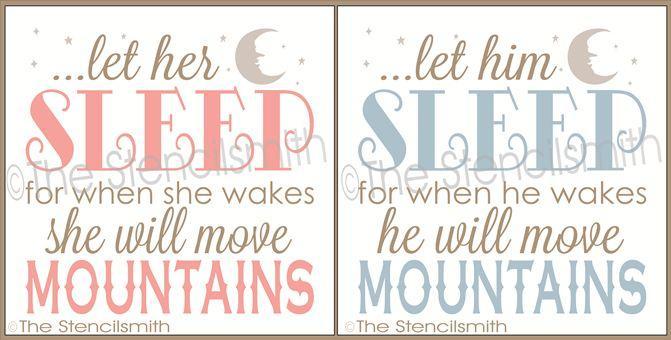 1963 - Let her / him sleep  ... move mountains - The Stencilsmith
