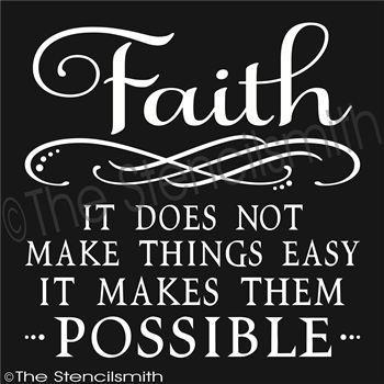 1965 - Faith ... it does not make things easy - The Stencilsmith
