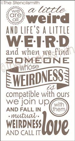 2009 - We are all a little weird - The Stencilsmith