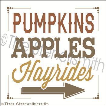 2023 - Pumpkins Apples Hayrides - The Stencilsmith
