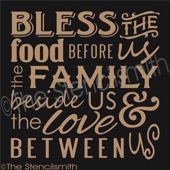 2029 - Bless the food before us - The Stencilsmith
