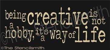 2049 - being creative is not a hobby - The Stencilsmith