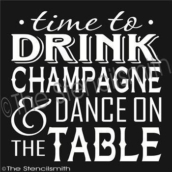 2057 - Time to drink champagne and dance - The Stencilsmith