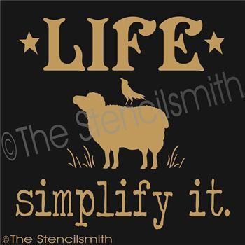 2088 - LIFE ... simplify it - The Stencilsmith