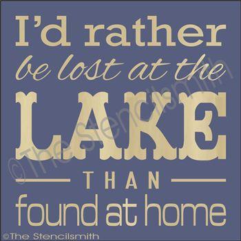 2099 - I'd rather be lost at the lake - The Stencilsmith