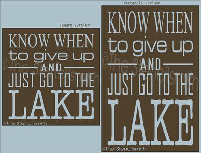 2116 - Know when to give up ... LAKE - The Stencilsmith