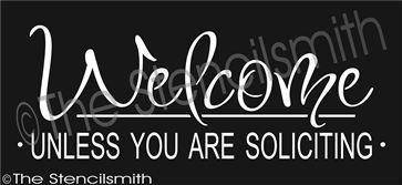 2117 - Welcome unless you are soliciting - The Stencilsmith