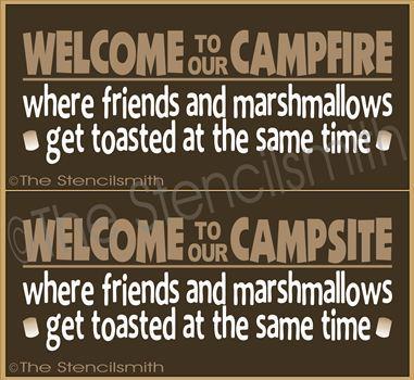 2124 - Welcome to our Campfire - The Stencilsmith