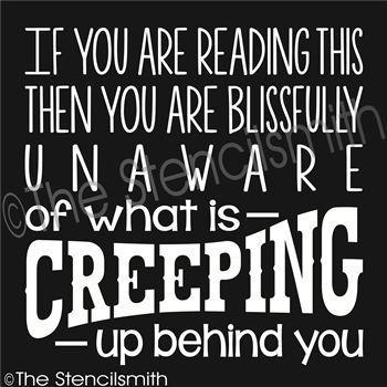 2141 - If you are reading this ... creeping up - The Stencilsmith