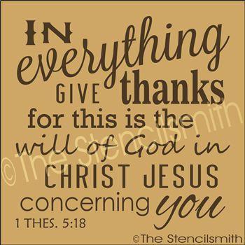 2148 - In everything give thanks - The Stencilsmith