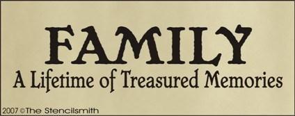 214 - FAMILY - Lifetime Treasured Memories - The Stencilsmith