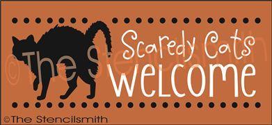 2167 - Scaredy Cats Welcome - The Stencilsmith