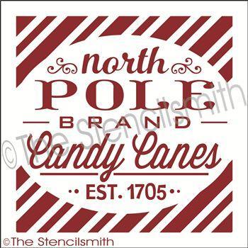 2188 - North Pole Candy Canes - The Stencilsmith