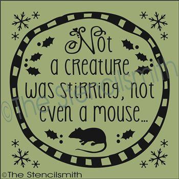 2190 - Not a creature was stirring - The Stencilsmith