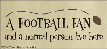 219 - A football fan - The Stencilsmith