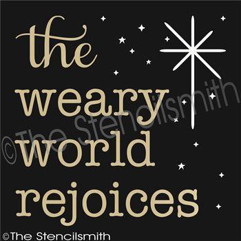 2214 - the weary world rejoices - The Stencilsmith