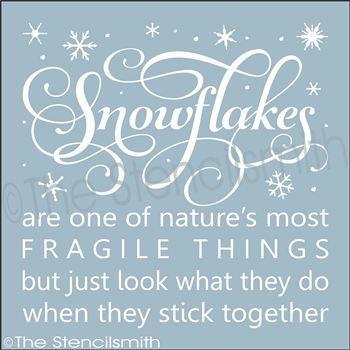2225 - Snowflakes are one of - The Stencilsmith