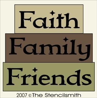 222 - Faith Family Friends - BLOCK - The Stencilsmith