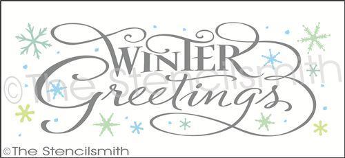 2232 - Winter Greetings - The Stencilsmith