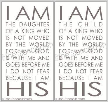 2251 - I am the daughter of a King - The Stencilsmith