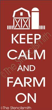2273 - Keep Calm and Farm On - The Stencilsmith