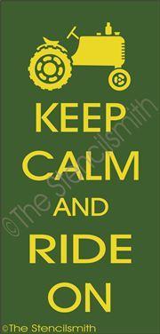 2276 - Keep Calm and Ride On - The Stencilsmith