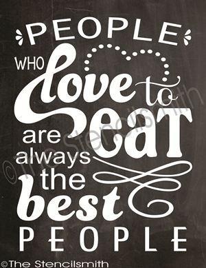 2281 - People who love to eat - The Stencilsmith