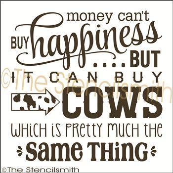 2285 - Money can't buy happiness ... COWS - The Stencilsmith