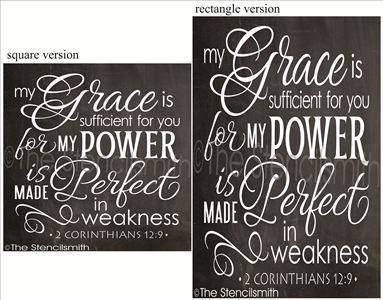 2295 - My grace is sufficient - The Stencilsmith
