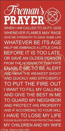 2296 - Fireman's Prayer - The Stencilsmith