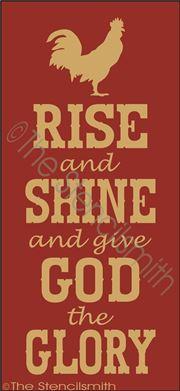 2333 - Rise and Shine and give God - The Stencilsmith