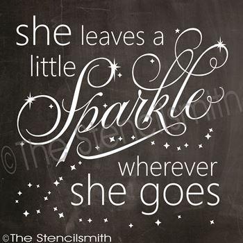 2351 - She leaves a little sparkle - The Stencilsmith