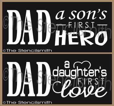 2361 -  DAD a son's / daughter's first - The Stencilsmith