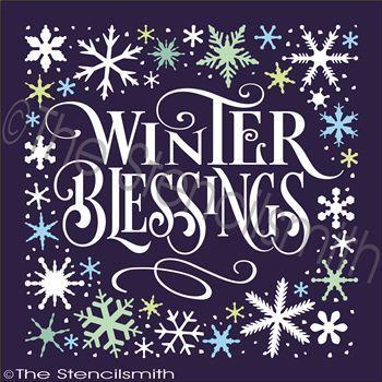 2425 - Winter Blessings - The Stencilsmith