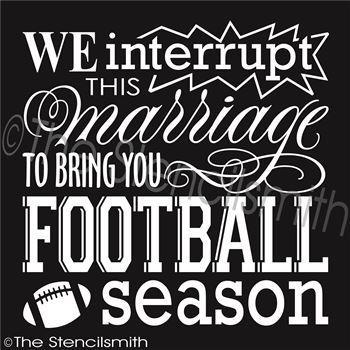 2429 - We interrupt this marriage ... FOOTBALL - The Stencilsmith