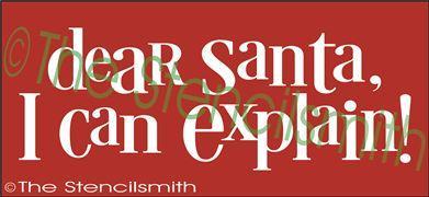 2432 - Dear Santa I can explain - The Stencilsmith