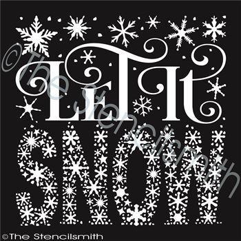 2435 - Let It SNOW - The Stencilsmith