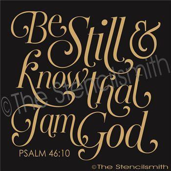 2441 - Be still & know that I am God - The Stencilsmith