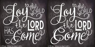 2442 - Joy to the world the Lord has come - The Stencilsmith