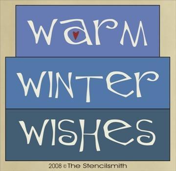 245 - Warm Winter Wishes - block set - The Stencilsmith