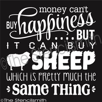 2461 - Money can't buy happiness ... SHEEP - The Stencilsmith