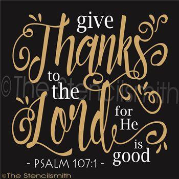 2487 - Give Thanks to the Lord - The Stencilsmith
